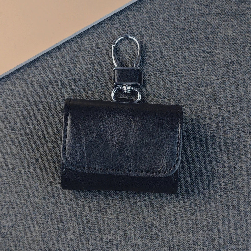 Leather AirPods Case with Metallic Buckle