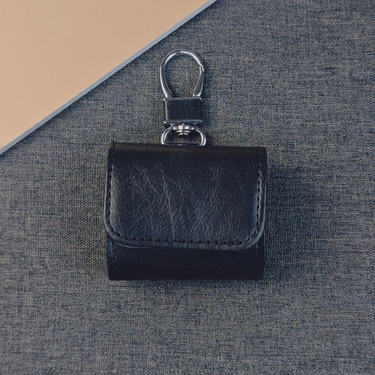 Leather AirPods Case with Metallic Buckle