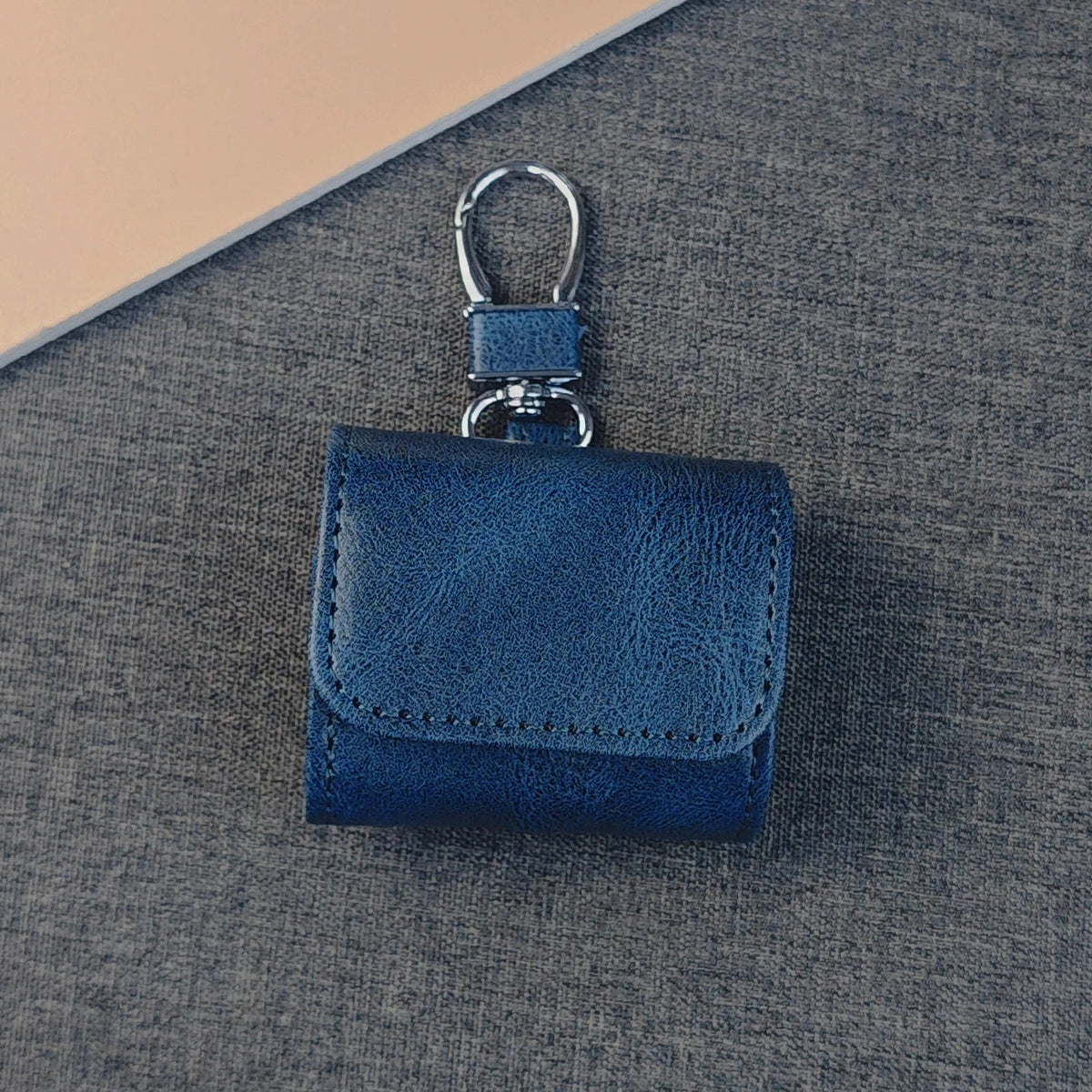 Leather AirPods Case with Metallic Buckle