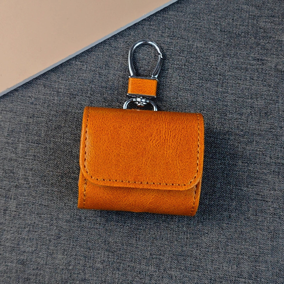 Leather AirPods Case with Metallic Buckle
