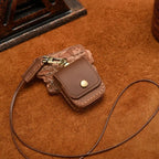 Genuine Leather AirPods Case with Lanyard