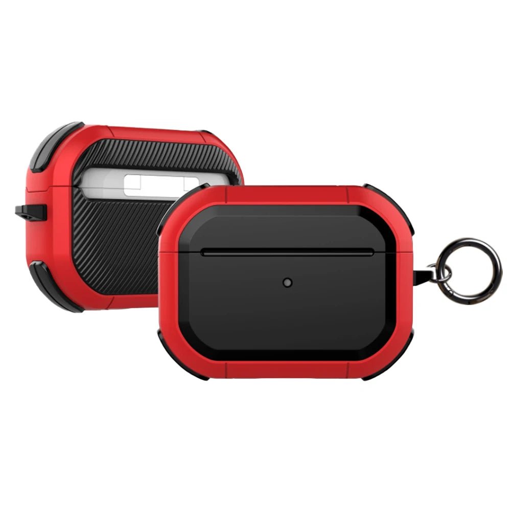 Anti-Impact AirPods Case with Metal Keychain