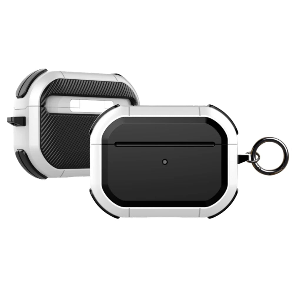 Anti-Impact AirPods Case with Metal Keychain
