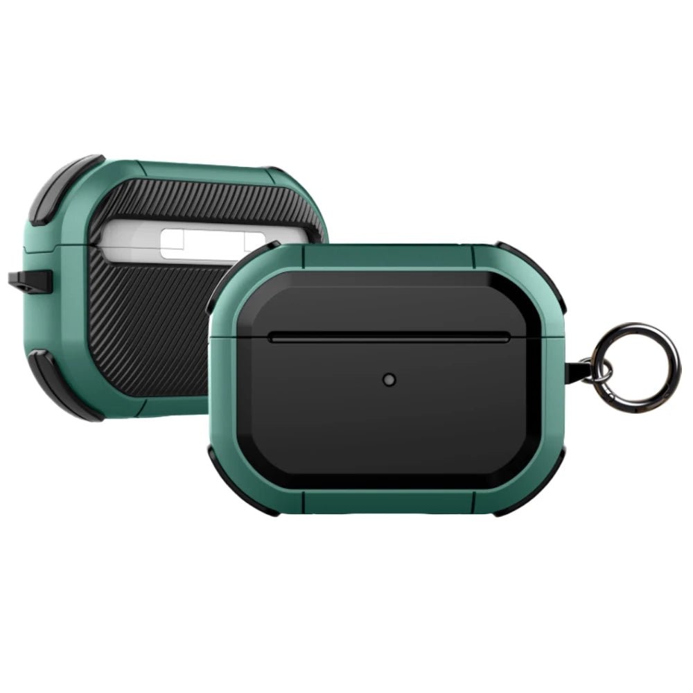 Anti-Impact AirPods Case with Metal Keychain