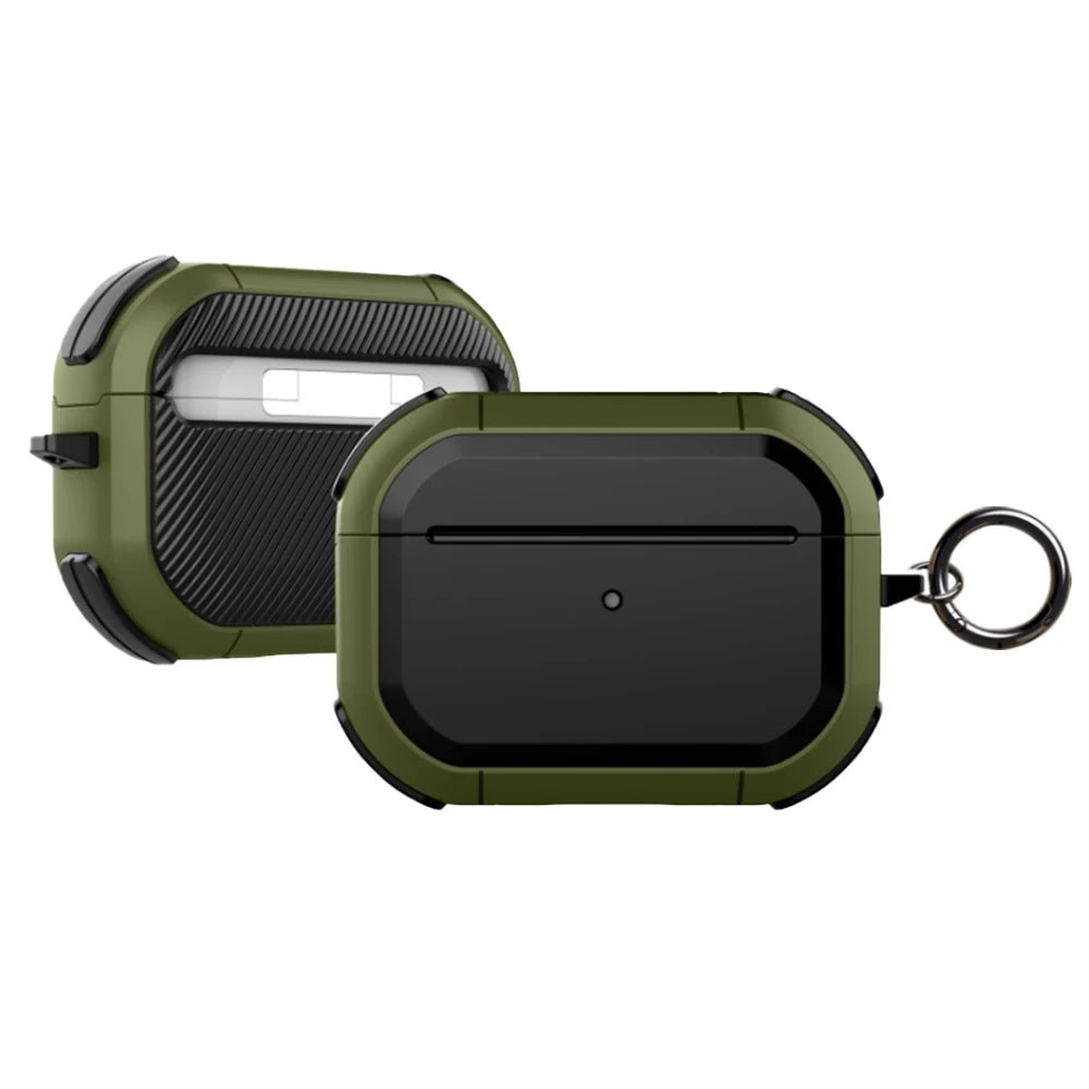 Anti-Impact AirPods Case with Metal Keychain
