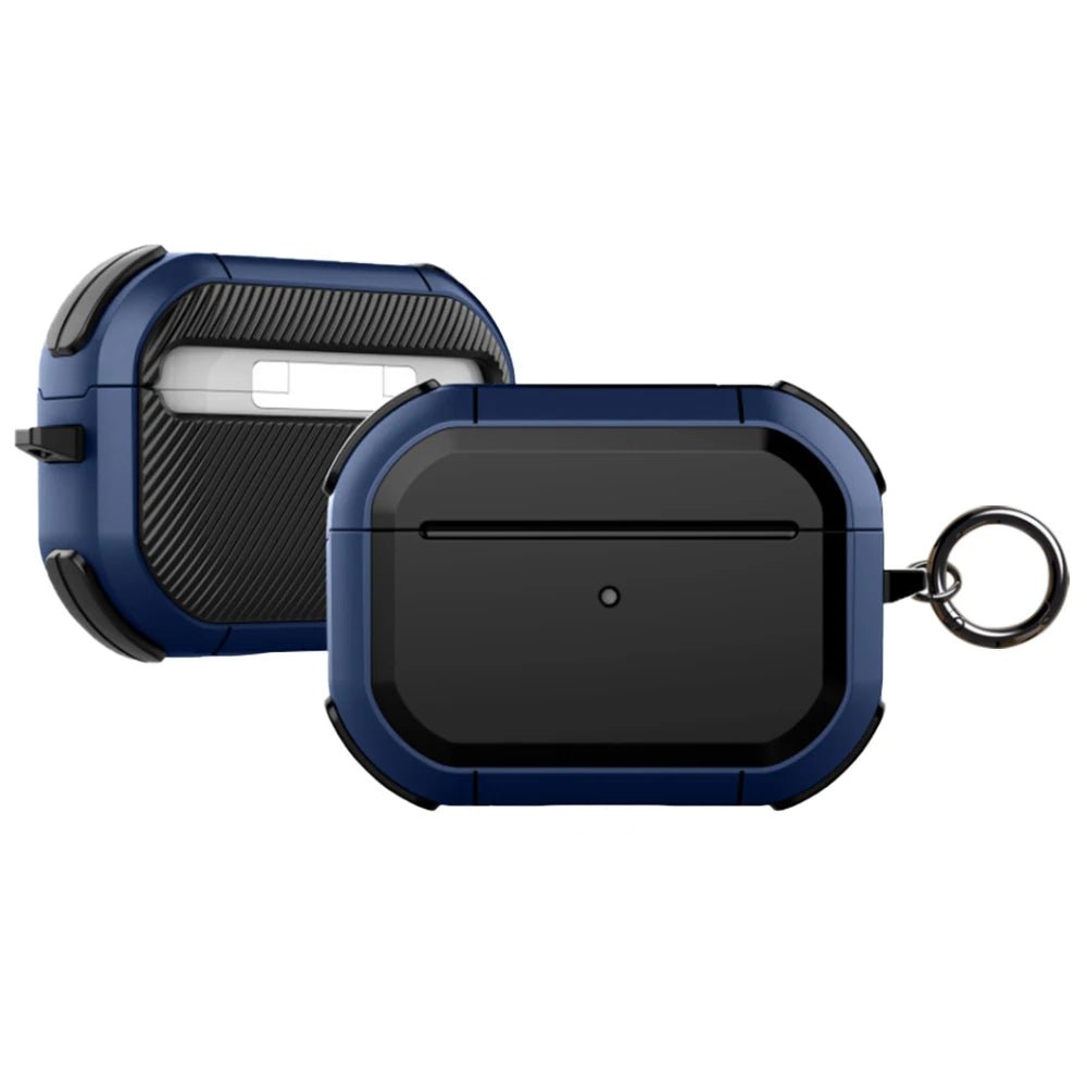 Anti-Impact AirPods Case with Metal Keychain