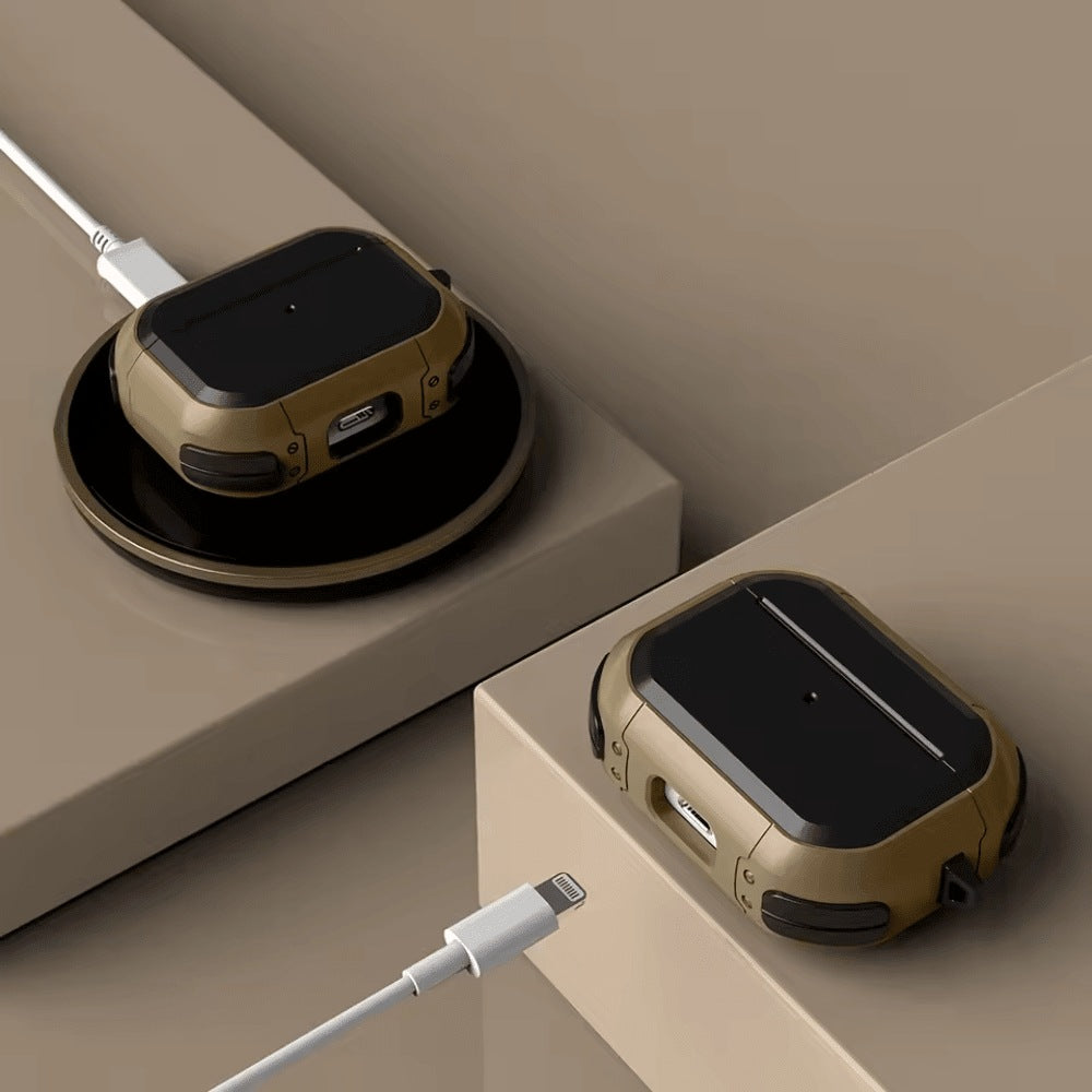 Anti-Impact AirPods Case with Metal Keychain