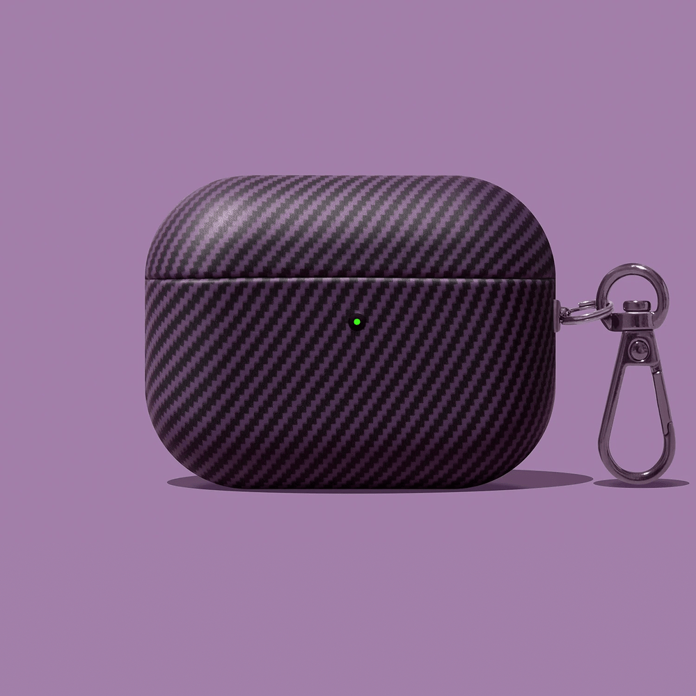 Leather AirPods Case with Carbon Fiber Texture