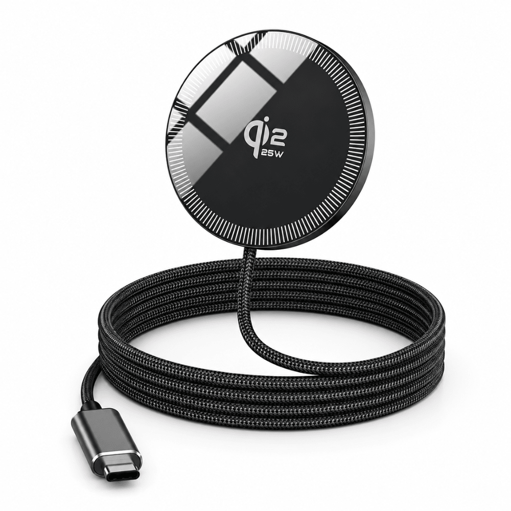 25W MagSafe Qi2 Charger with Reinforced Cable
