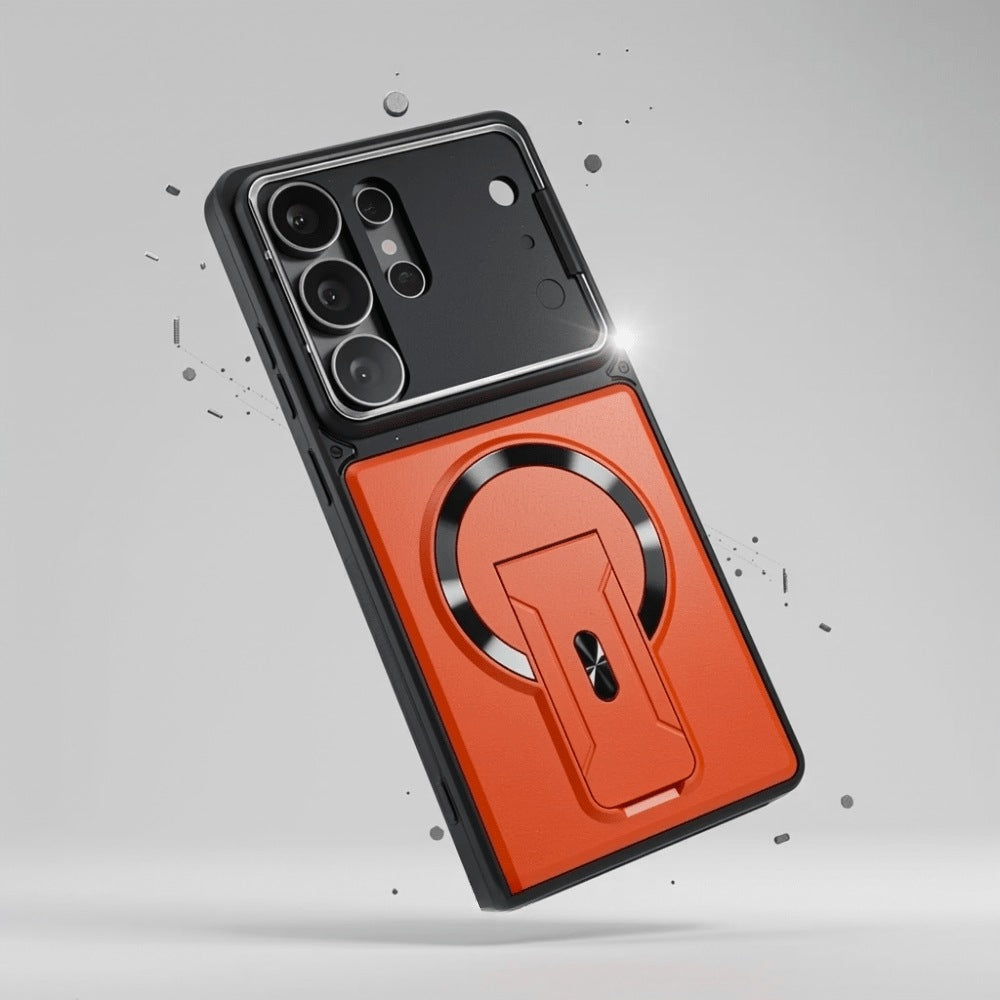 Magnetic Samsung Case with Stand and Lens Protection