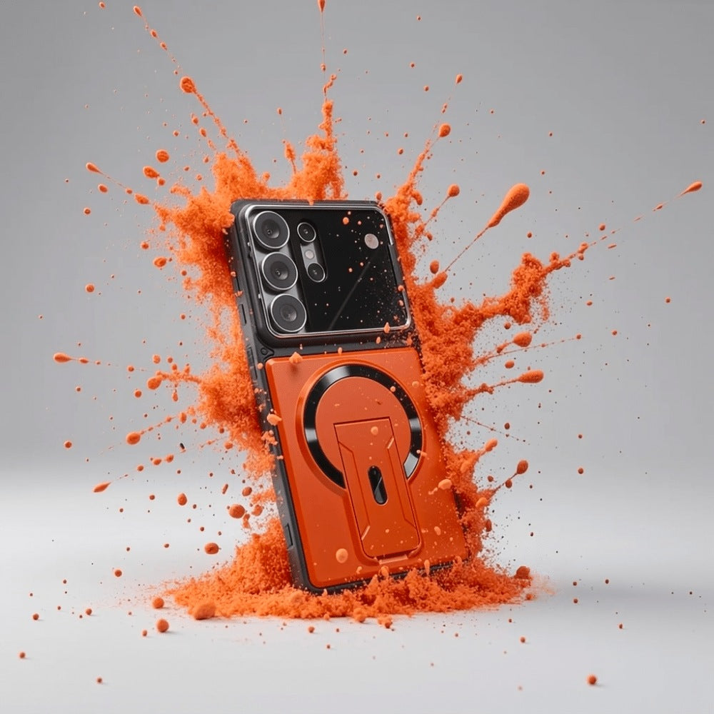 Magnetic Samsung Case with Stand and Lens Protection