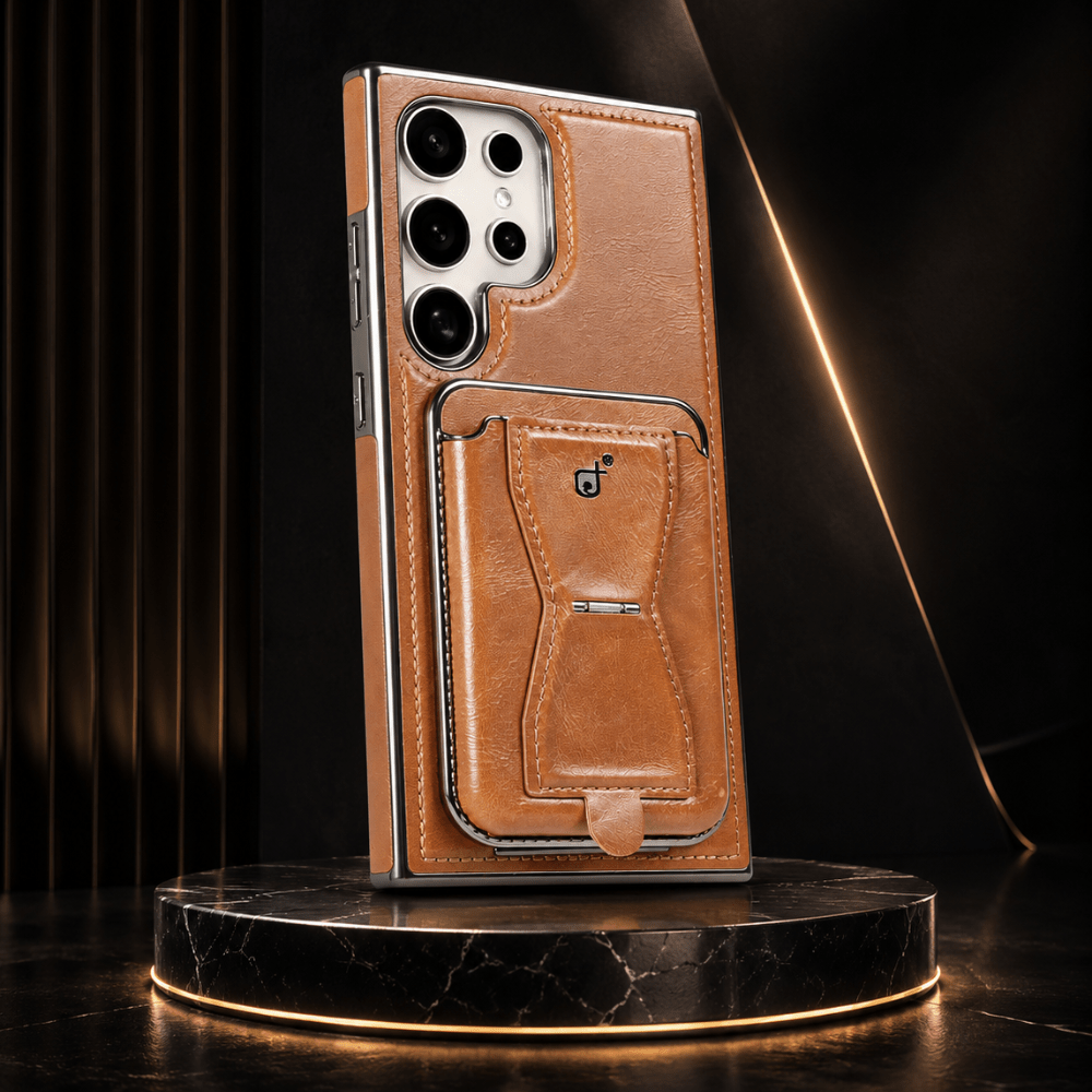 Samsung Leather Case + Magnetic Card Holder