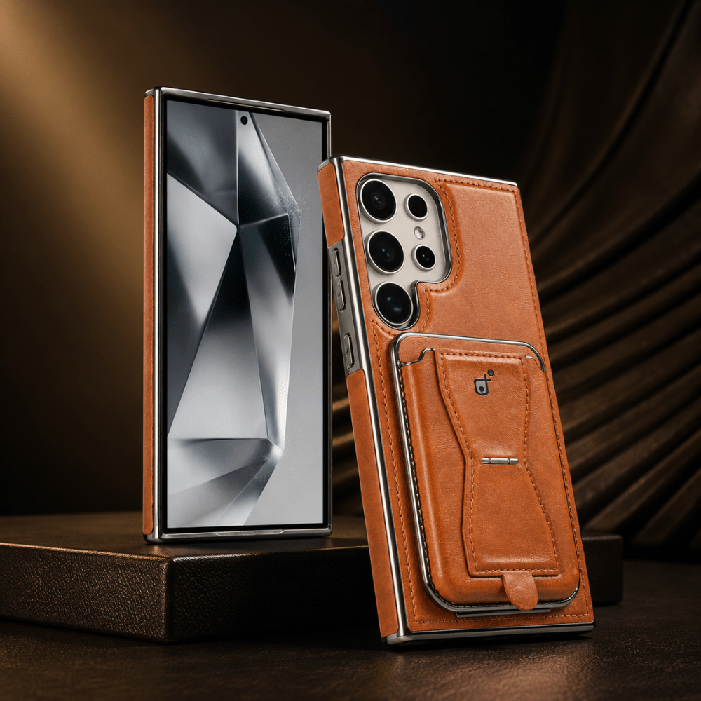 Samsung Leather Case + Magnetic Card Holder