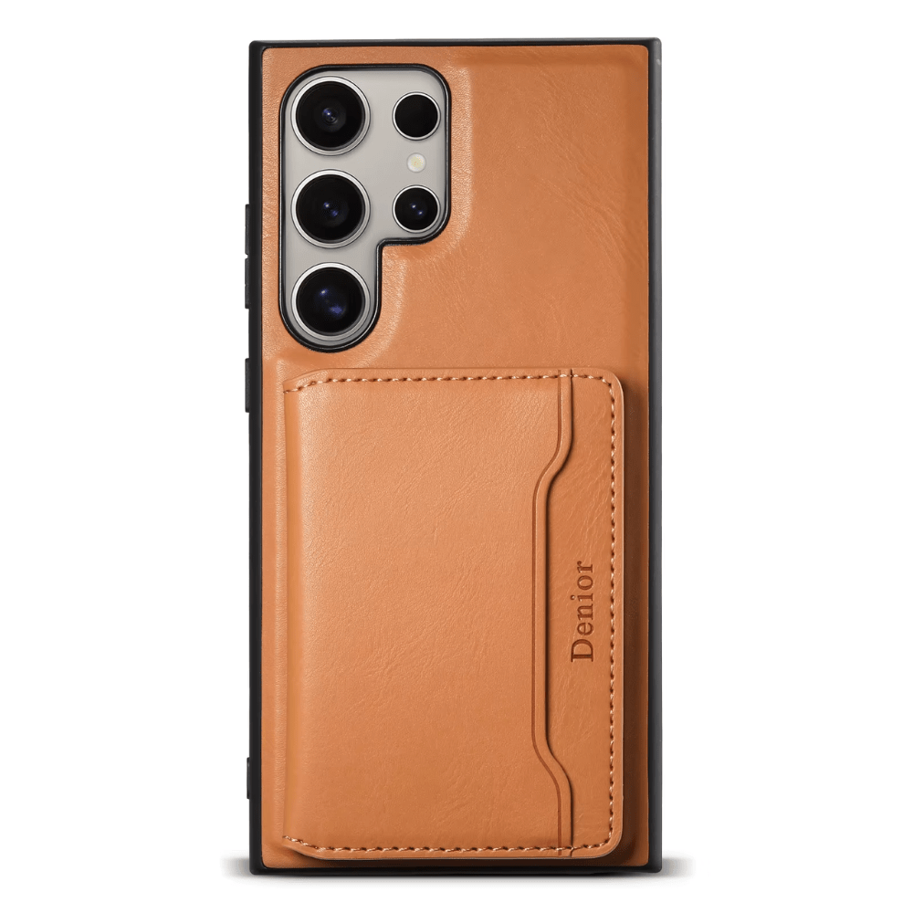 Samsung case + premium leather wallet