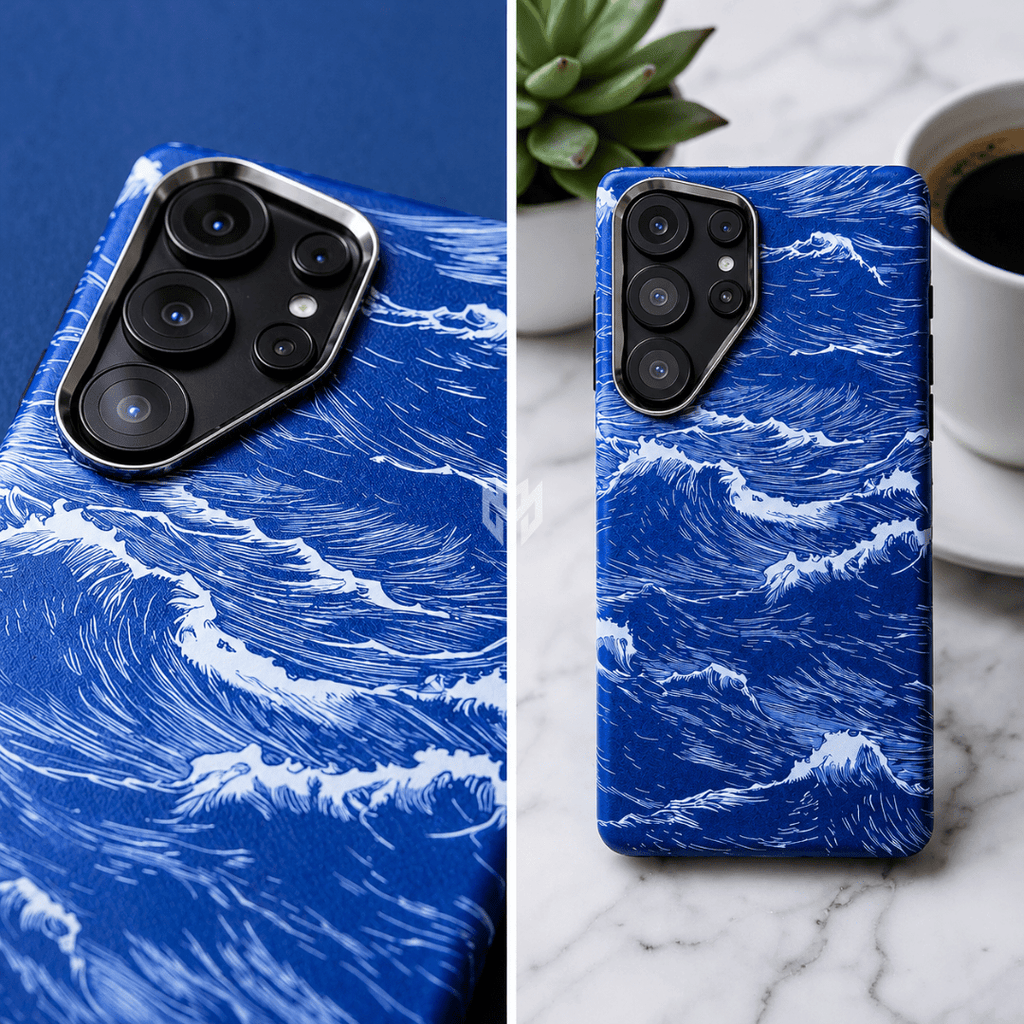 Samsung Ocean Waves Carbon Case