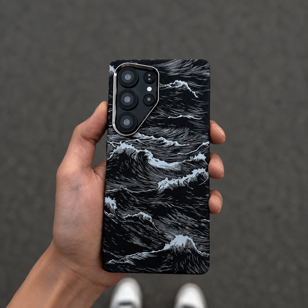 Samsung Ocean Waves Carbon Case