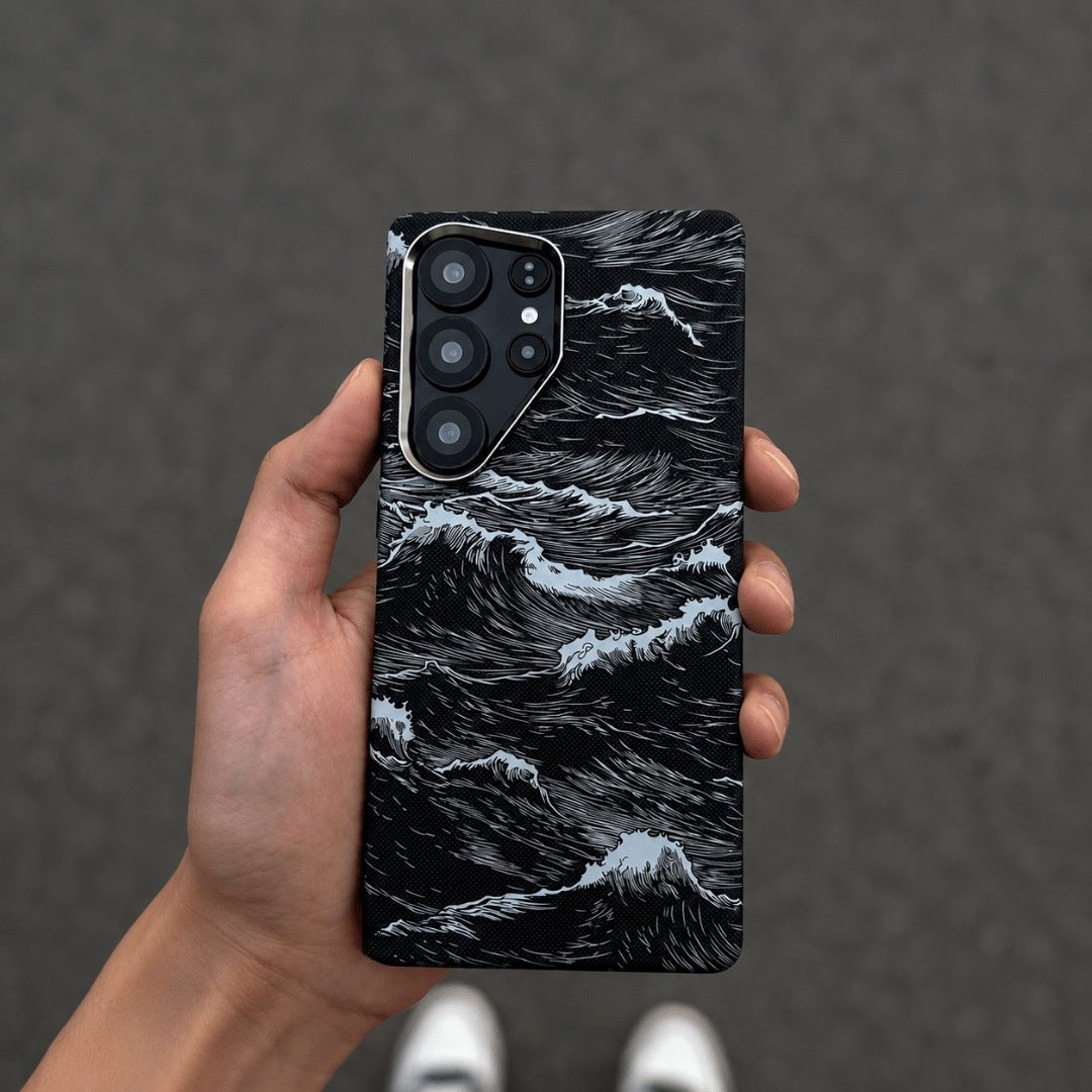 Samsung Ocean Waves Carbon Case
