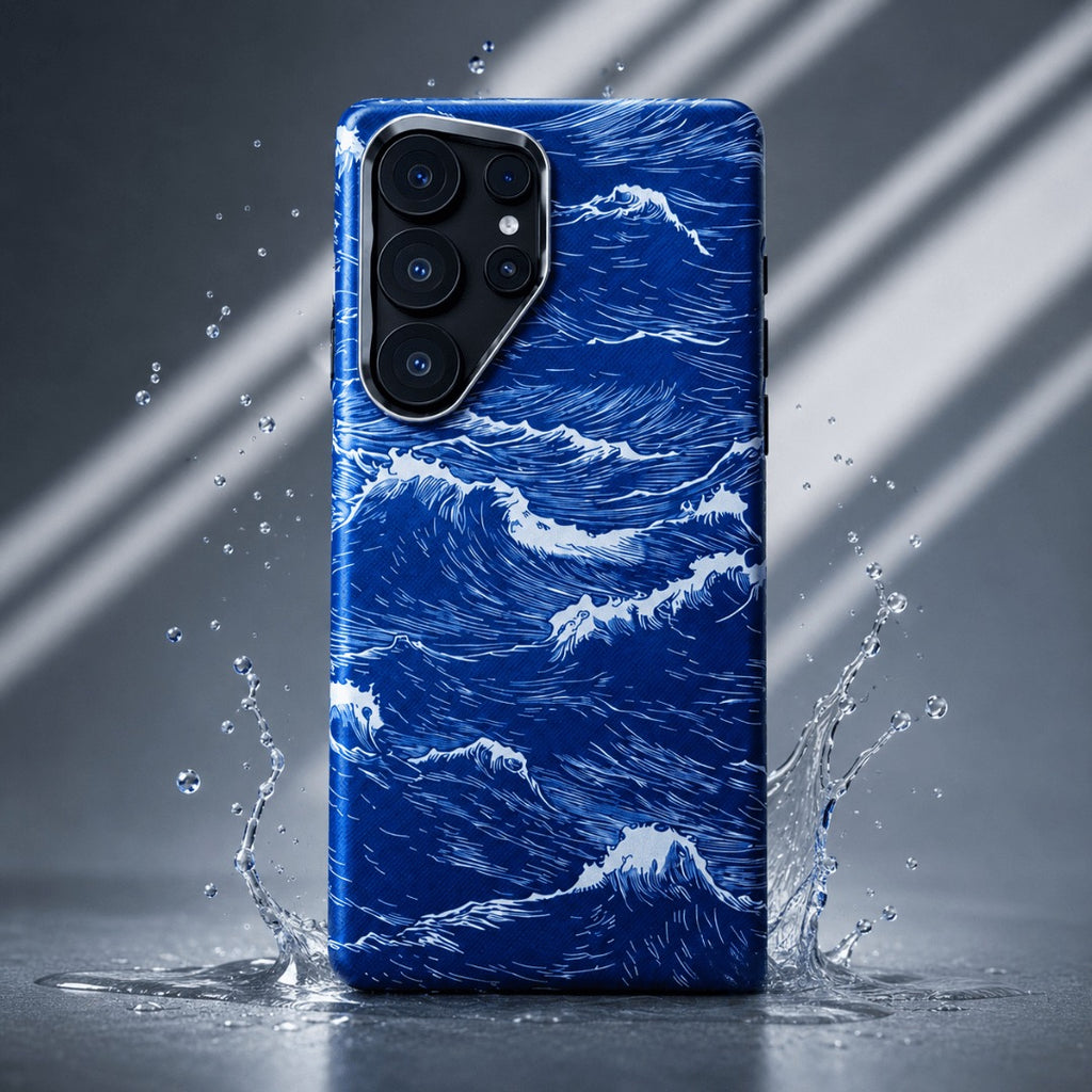 Samsung Ocean Waves Carbon Case