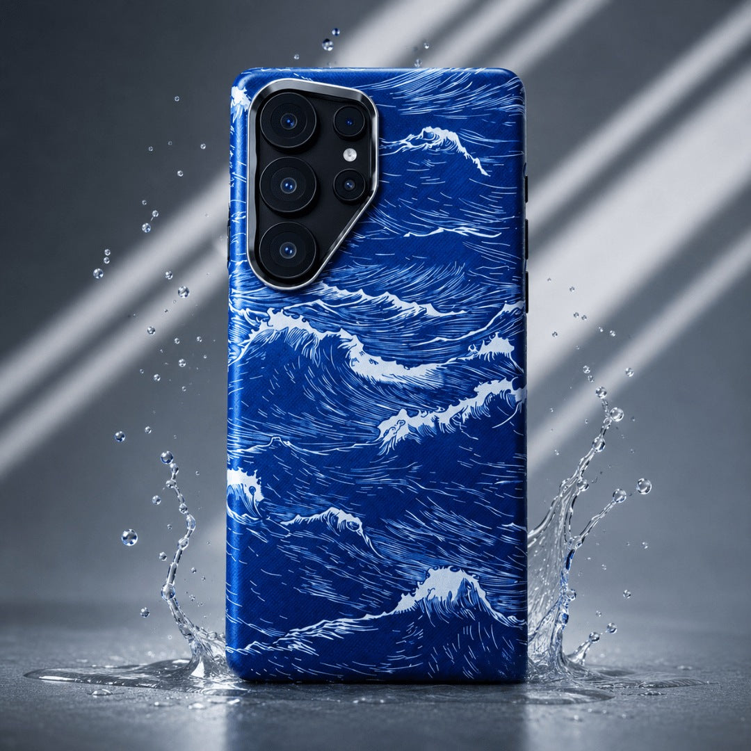 Samsung Ocean Waves Carbon Case