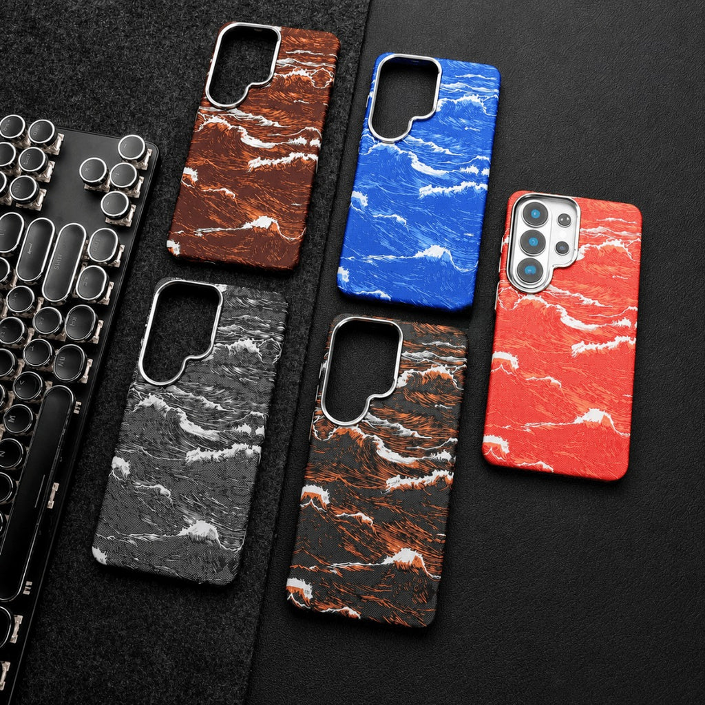 Samsung Ocean Waves Carbon Case