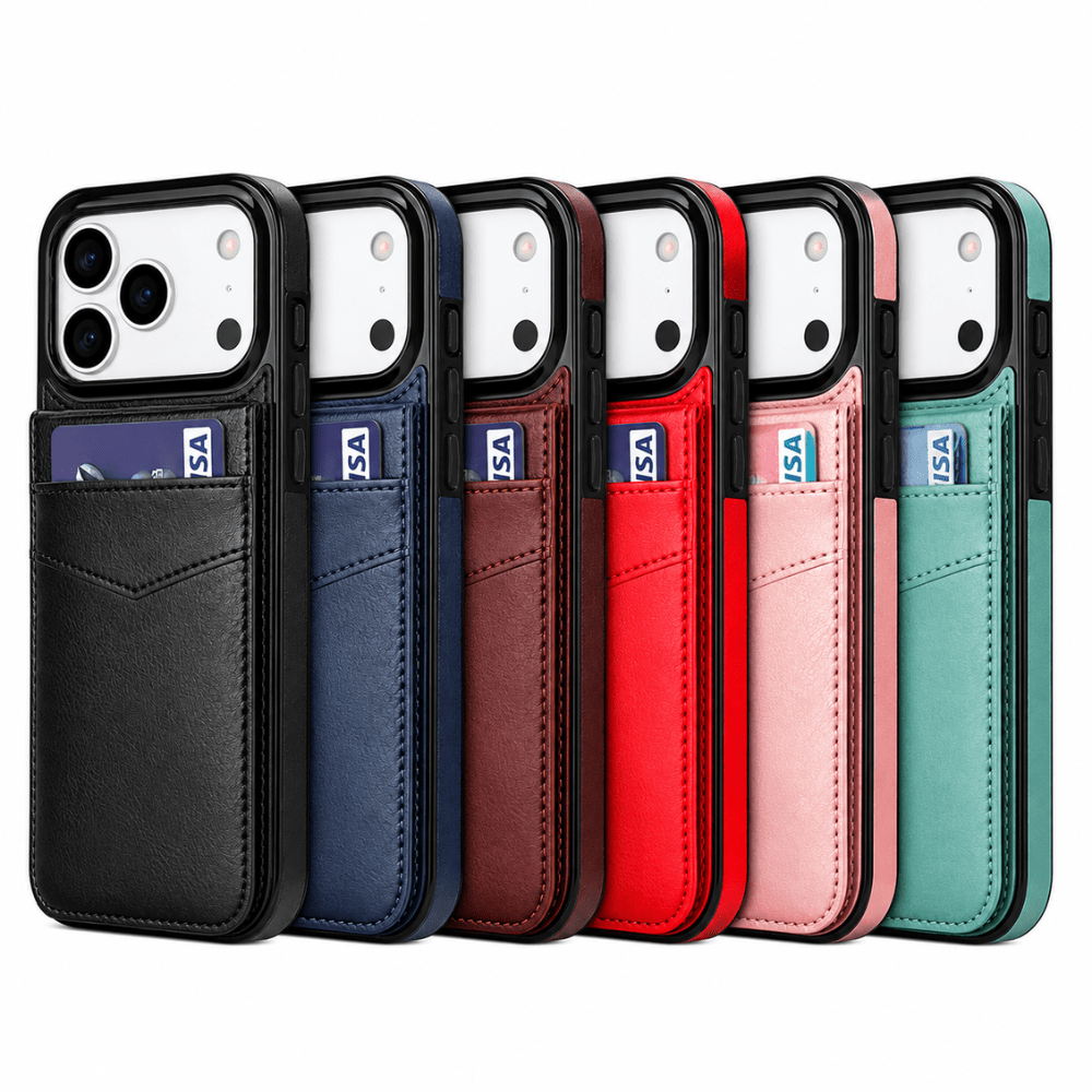 iPhone Wallet Stand Leather Case