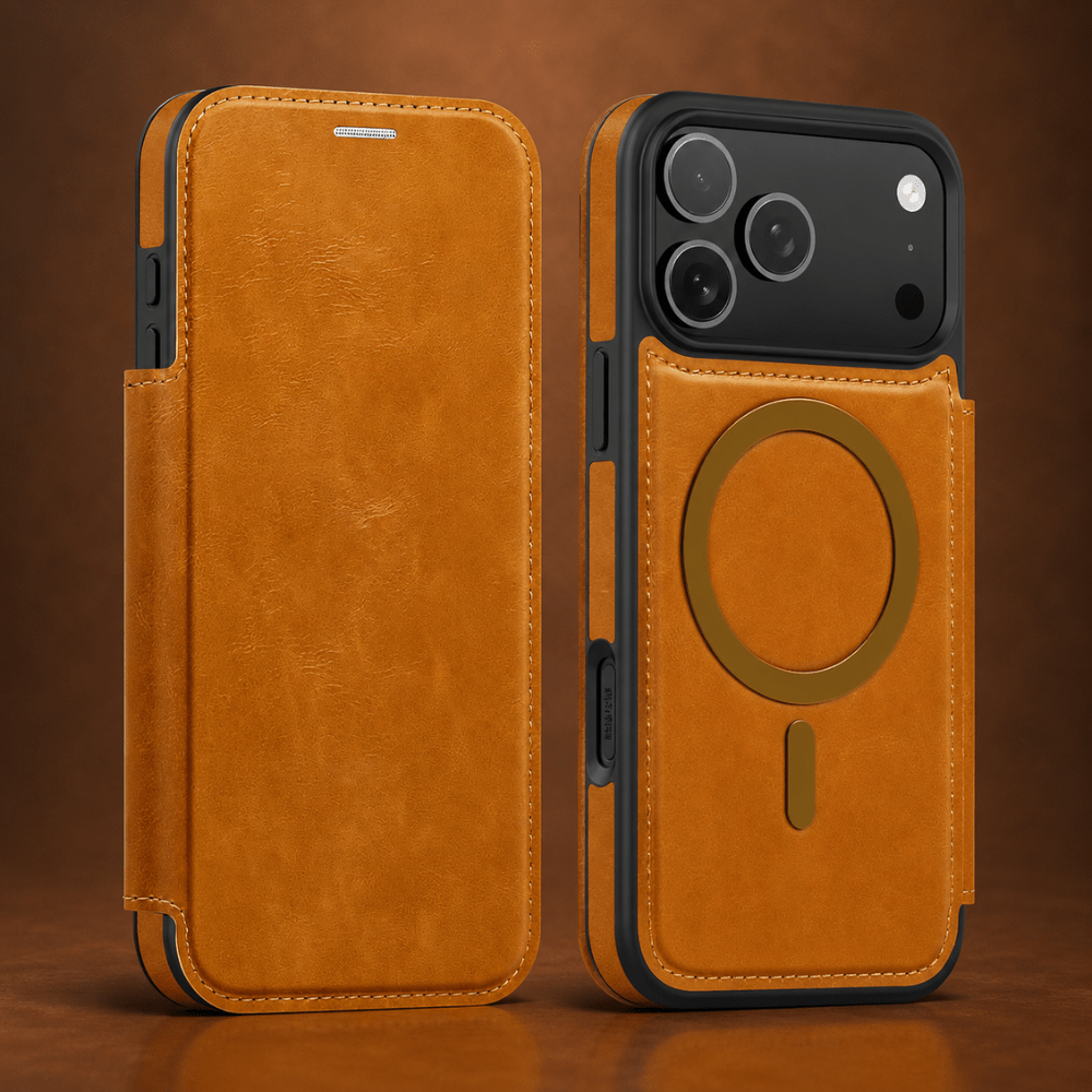 iPhone Case Leather Magnetic Card Holder