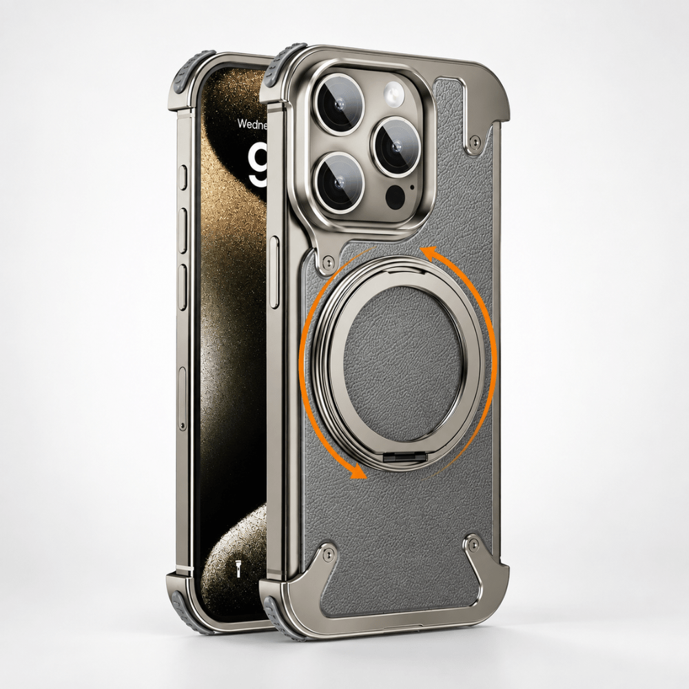 iPhone MagSafe Magnetic Aluminum Case with 360° Rotation