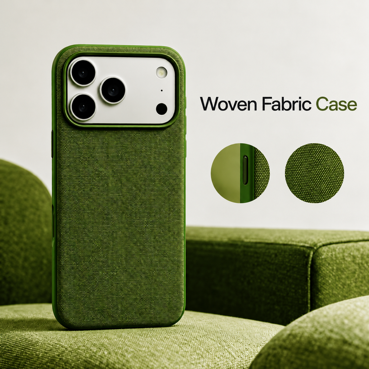 Premium MagSafe Woven Fabric iPhone Case