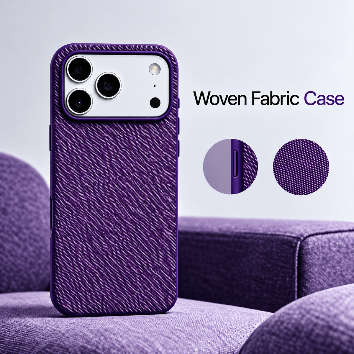 Premium MagSafe Woven Fabric iPhone Case