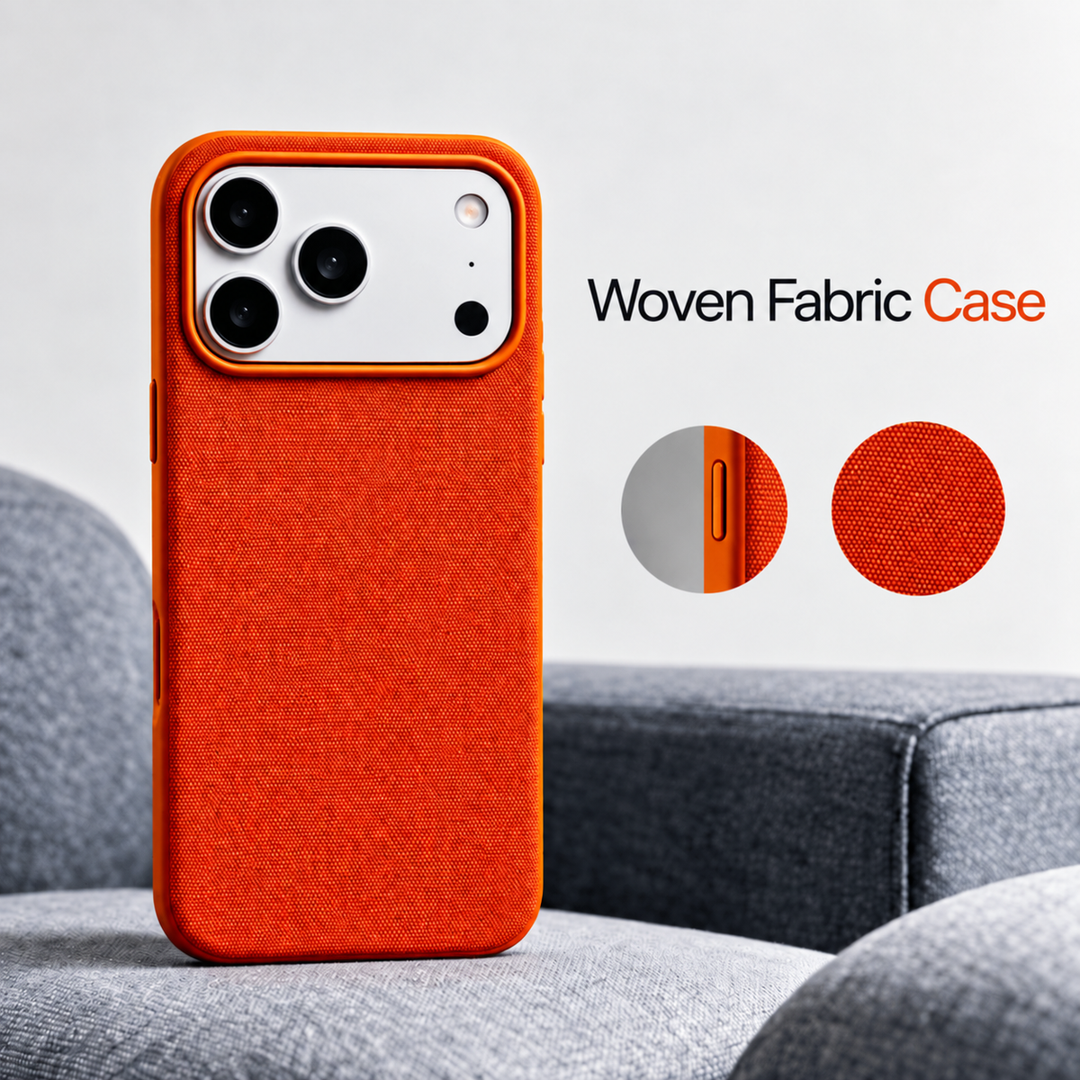 Premium MagSafe Woven Fabric iPhone Case