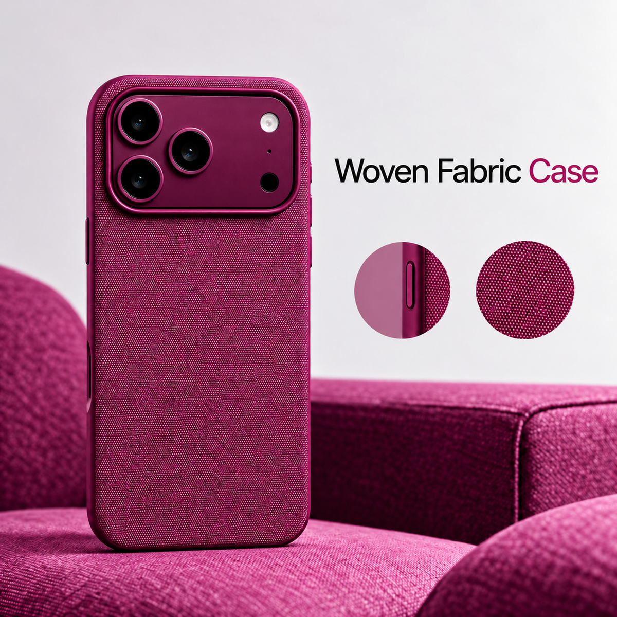Premium MagSafe Woven Fabric iPhone Case