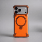 iPhone 17 Metal Case in Leather and Velvet MagSafe